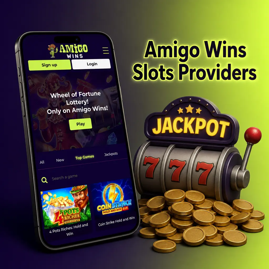 Amigo Wins slots library from 45 licensed studios including Pragmatic Play, NetEnt, Microgaming and Play'n GO