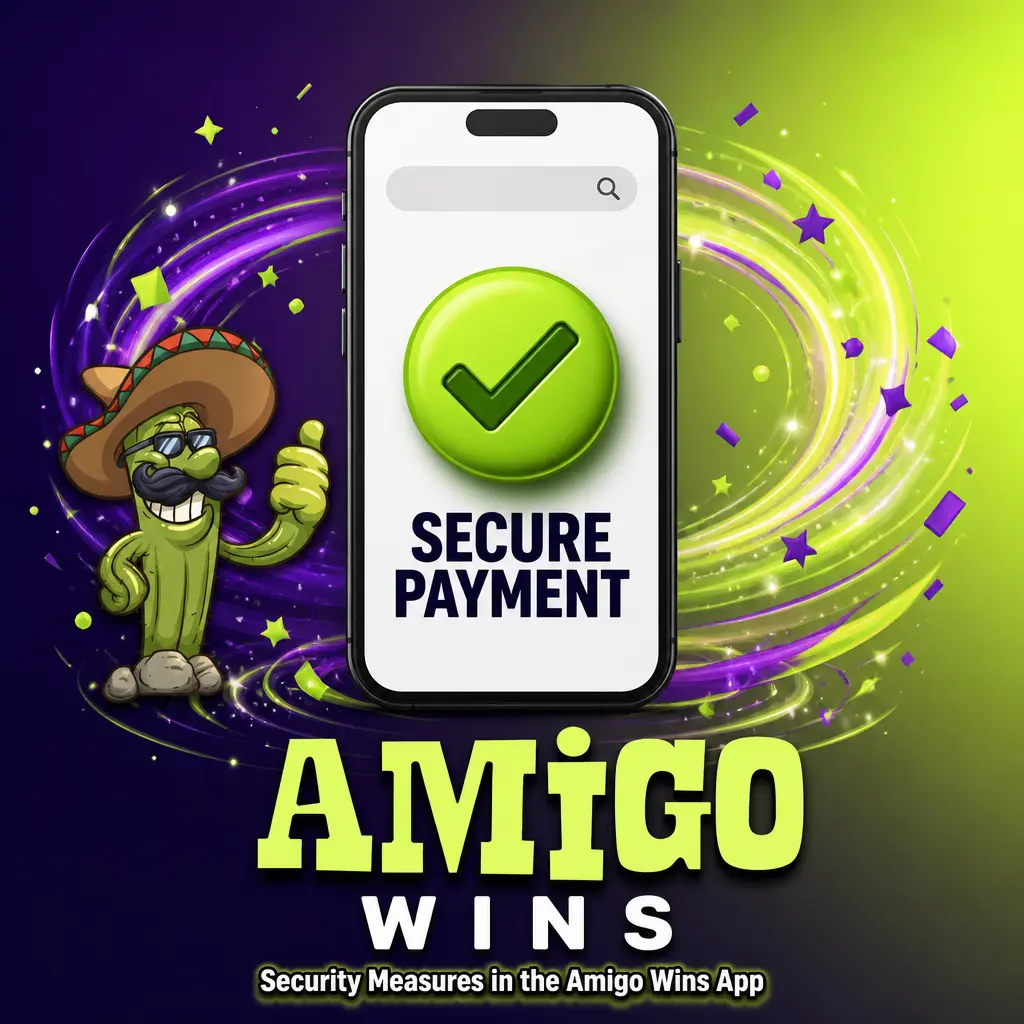 Amigo Wins app security: 256-bit SSL encryption, biometric login, PCI DSS payment protection, and two-factor verification for safe betting.